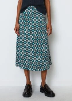 Marc O'Polo Calf Length A Shape Skirt From Printed Viscose Twill -FashionLust Verkaufs-Shop 016f5b9cd4c16c1e97b1d94d6299f303