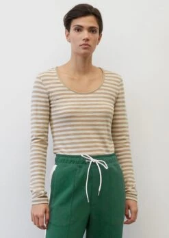 Marc O'Polo Long Sleeve Top With Stripes In Organic Cotton Slub Jersey 14 Marc O'Polo Long Sleeve Top With Stripes In Organic Cotton Slub Jersey -FashionLust Verkaufs-Shop 027e59f64e82c5765ea869bde53edbe9
