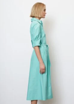 Marc O'Polo Shirt Dress With A Flared Skirt Made Of Paper Touch Poplin -FashionLust Verkaufs-Shop 030f2d7713e224da5afc993adb6a5e7b