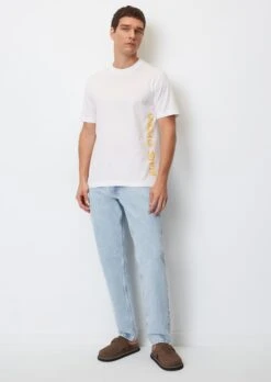 Marc O'Polo Organic Cotton T-shirt, Regular Fit With Floral Chest Print -FashionLust Verkaufs-Shop 045c4f12d54dc5ad324afe3d113af2c0