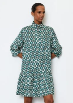 Marc O'Polo Short Print Shirt Blouse Dress Made From Viscose Twill -FashionLust Verkaufs-Shop 082716ea8c9adba7cb6c3dc847f98436