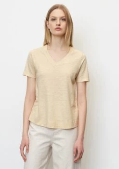 Marc O'Polo Slub Jersey V-neck T-shirt Made Of A Cotton/viscose Blend 14 Marc O'Polo Slub Jersey V-neck T-shirt Made Of A Cotton/viscose Blend -FashionLust Verkaufs-Shop 08326e941b558d27f99d2394968718da