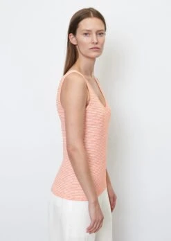 Marc O'Polo Striped Sleeveless Linen Top In A Shaped Fit Made Of High-quality Jersey 16 Marc O'Polo Striped Sleeveless Linen Top In A Shaped Fit Made Of High-quality Jersey -FashionLust Verkaufs-Shop 08cbd00b62eb8b3e81de0eea92a28fba