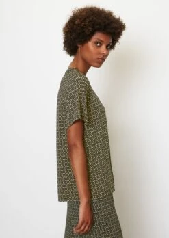 Marc O'Polo Jersey Blouse Top With An All-over Print -FashionLust Verkaufs-Shop 0b2f6c7f4608c46eabe2984232647700