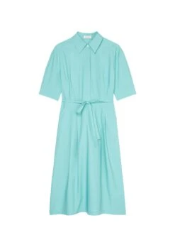 Marc O'Polo Shirt Dress With A Flared Skirt Made Of Paper Touch Poplin -FashionLust Verkaufs-Shop 0ca5ce7f8360f4e7462f30af946870ba