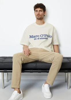 Marc O'Polo Heavy Jersey T-shirt In A Relaxed Fit Made Of High-quality Organic Cotton