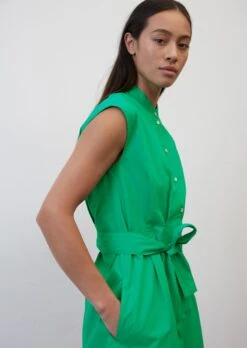 Marc O'Polo Sleeveless Shirt Dress Made Of Paper Touch Poplin -FashionLust Verkaufs-Shop 0dfa7ec9206e73a75d44a74d026c8abe