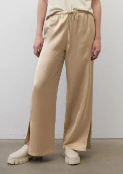Marc O'Polo Wide Tracksuit Bottoms With Side Slits Made Of An Elegant Viscose/linen Blend -FashionLust Verkaufs-Shop 0f6b843442e6578c6317a4530eee2124