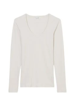 Marc O'Polo Ribbed Jersey Round Neck Long Sleeve Top Made Of A Soft Organic Cotton Blend -FashionLust Verkaufs-Shop 0fb47f2d4a0acfc20300a99036cdd590
