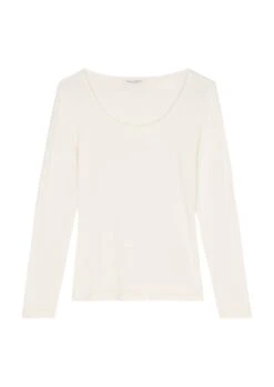 Marc O'Polo Long-sleeved Top With Round Neckline In Organic Cotton Slub Jersey 18 Marc O'Polo Long-sleeved Top With Round Neckline In Organic Cotton Slub Jersey -FashionLust Verkaufs-Shop 1091f2386679c7b9fa52a20490d80e92