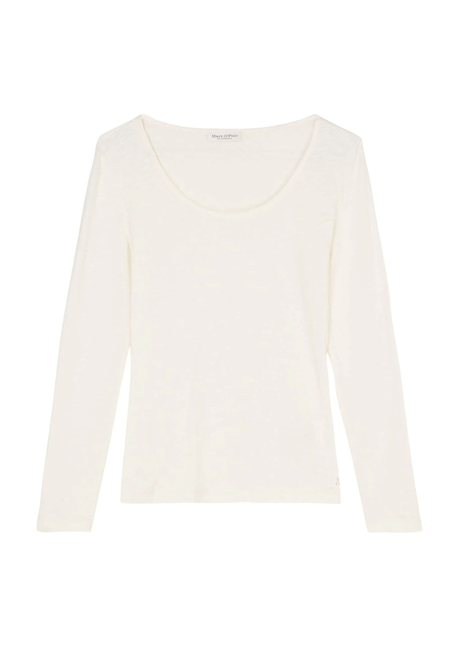 Marc O'Polo Long-sleeved Top With Round Neckline In Organic Cotton Slub Jersey 10 Marc O'Polo Long-sleeved Top With Round Neckline In Organic Cotton Slub Jersey – Bild 8