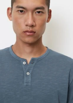 Marc O'Polo Henley T-shirt Shaped In Soft Slub Jersey Fabric -FashionLust Verkaufs-Shop 123698ab68673723b1e1c23d2b652df5