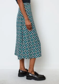 Marc O'Polo Calf Length A Shape Skirt From Printed Viscose Twill -FashionLust Verkaufs-Shop 13ceeb7957908d786a930708afe03c2a