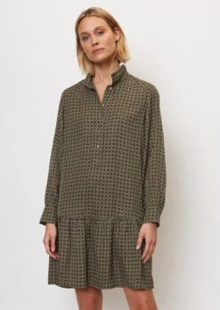 Marc O'Polo Short Printed Shirt Dress Made From Viscose Twill -FashionLust Verkaufs-Shop 1628d1ea2bfe4255d4848e3915454378