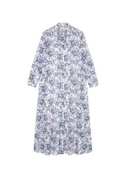 Marc O'Polo Patterned Maxi Blouse Dress Made Of Crisp Cotton Voile -FashionLust Verkaufs-Shop 165aa70bad9a423089205a7dbe99348f