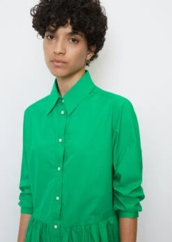 Marc O'Polo Blouse Dress With A Gathered Skirt Made From A Lightweight Organic Cotton/lyocell Blend -FashionLust Verkaufs-Shop 1670d86c671312d30654a327cfd3e456