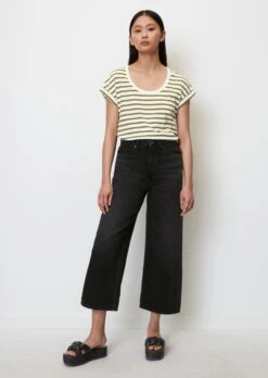 Marc O'Polo Striped T-shirt With Cut-on Sleeves Made Of Lightweight Single Jersey -FashionLust Verkaufs-Shop 1934c52f1f9a7bbca2d6db5300990bad