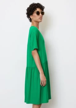 Marc O'Polo V-neck Jersey Dress Made Of Stretch Viscose Jersey -FashionLust Verkaufs-Shop 1a85bee9f6cc7d29cef64b911fdbe83d