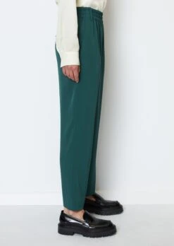 Marc O'Polo Barrel Slip-on Trousers With Elasticated Waistband Made From Flowing Viscose-mix Twill -FashionLust Verkaufs-Shop 1c26395133827714db5c441dd3da0995