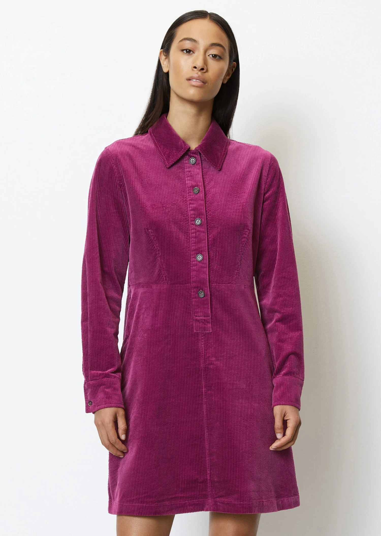 Marc O'Polo Short Corduroy Dress Fitted Made Of Organic Cotton 6 Marc O'Polo Short Corduroy Dress Fitted Made Of Organic Cotton – Bild 4