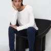 Marc O'Polo Long-sleeve Top In Organic Cotton Fabric