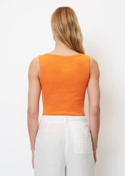 Marc O'Polo Sleeveless Ribbed Jersey Top In A Slim Fit Made Of Organic Cotton -FashionLust Verkaufs-Shop 1f9d67def85fbc8d7fc8a3d33dbe33ef
