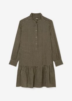 Marc O'Polo Short Printed Shirt Dress Made From Viscose Twill -FashionLust Verkaufs-Shop 1fc5ced8c53092aa8466de0fd7a967b3