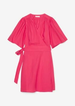 Marc O'Polo Short Linen Wrap Dress With Flounce Sleeves -FashionLust Verkaufs-Shop 20a7dde05fa8fd25c271cc5cb696be3a