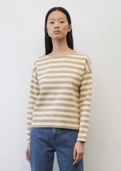 Marc O'Polo Striped Long-sleeved Top Made Of Interlock Jersey -FashionLust Verkaufs-Shop 21a0f0b13e21f271c94b5c147304a478