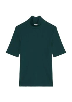 Marc O'Polo Ribbed Jersey T-shirt With High Stand-up Collar Made Of Organic Stretch Cotton Fabric -FashionLust Verkaufs-Shop 222deffecd8ca9dced31f6a4bdcf77f4