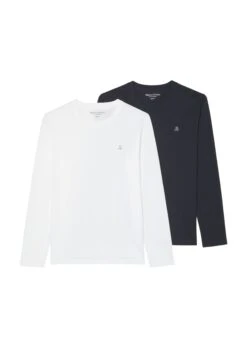 Marc O'Polo Double Pack Of Basic Long Sleeve Tops, Shaped Fit Made Of Organic Cotton -FashionLust Verkaufs-Shop 228100bf9b3abd8fd714b1cd2aaca35c