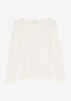 Marc O'Polo Long-sleeved Top With Round Neckline In Organic Cotton Slub Jersey 17 Marc O'Polo Long-sleeved Top With Round Neckline In Organic Cotton Slub Jersey -FashionLust Verkaufs-Shop 234724a4af169d106dc49a74c65f6190