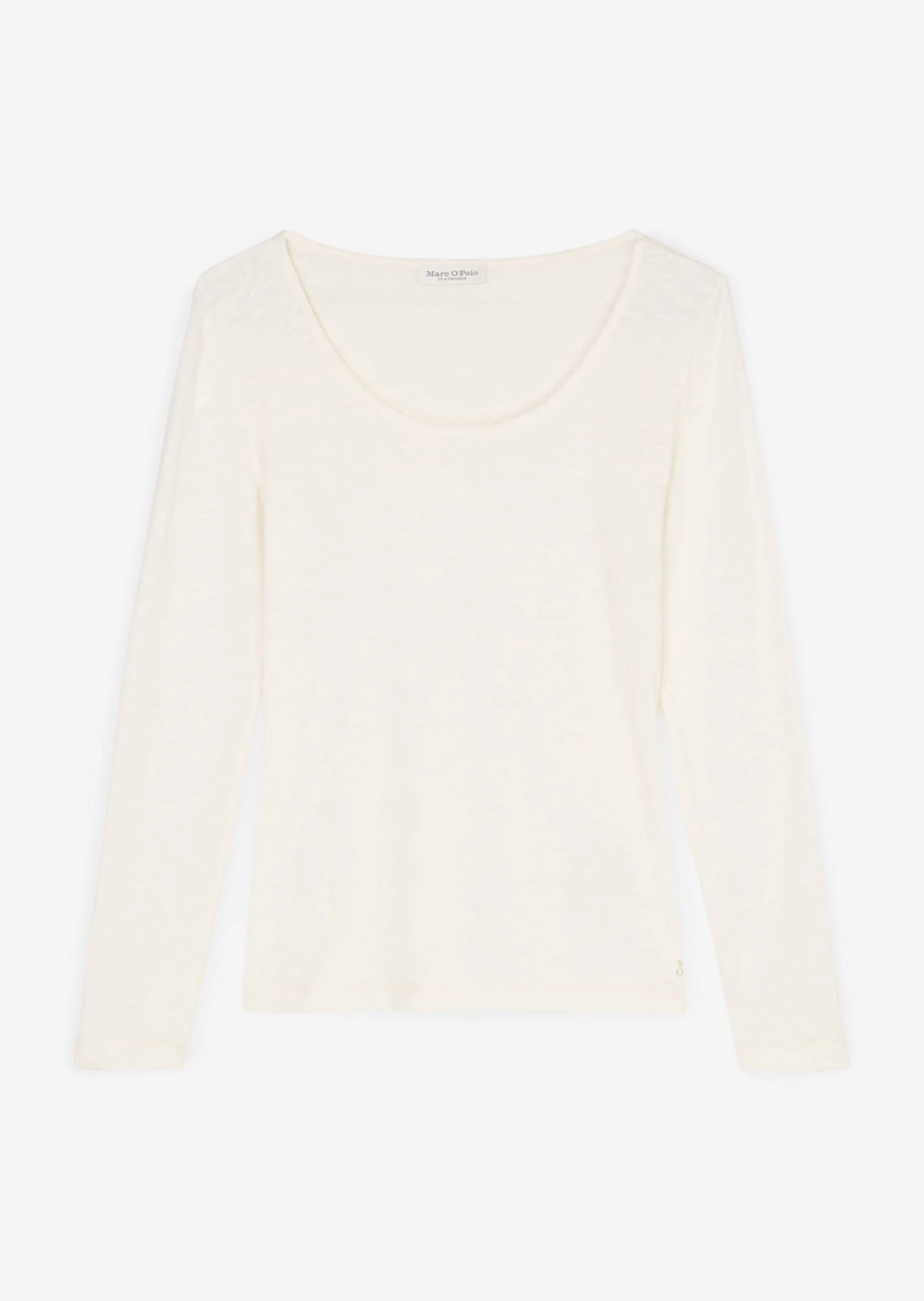 Marc O'Polo Long-sleeved Top With Round Neckline In Organic Cotton Slub Jersey 9 Marc O'Polo Long-sleeved Top With Round Neckline In Organic Cotton Slub Jersey – Bild 7