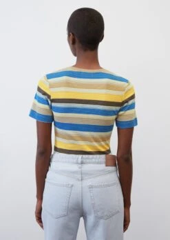 Marc O'Polo Striped T-shirt In A Slim Fit Made Of Finely Ribbed Jersey -FashionLust Verkaufs-Shop 23c16c45309534b946ee0655910a20a3