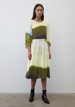 Marc O'Polo Voluminous Dress In A Cupro/viscose Blend