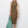 Marc O'Polo Sleeveless Rib Knit Dress In A Slim Fit Made Of Organic Cotton/linen Slub Yarn -FashionLust Verkaufs-Shop 261d3a784d32b1ffc5a538bd18a33bca