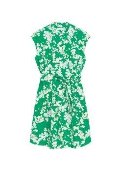 Marc O'Polo Sleeveless Summer Dress With A Belt In Paper Touch Organic Cotton -FashionLust Verkaufs-Shop 2627aac313bff83600ca1f180cae889d