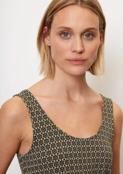 Marc O'Polo Patterned Sleeveless Top Made Of Stretch Viscose Jersey -FashionLust Verkaufs-Shop 26aeedc5154c9709e436e1908a8f7ca5