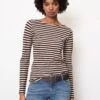 Marc O'Polo Striped Long Sleeve Top, Regular Fit In Organic Cotton Slub Jersey -FashionLust Verkaufs-Shop 26fc2f8c6ccfdcad3fc9d03cd80a84a5