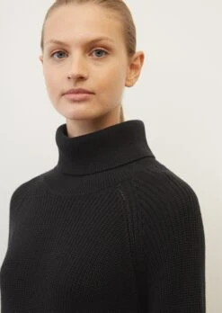 Marc O'Polo Polo Neck Knitted Dress Made Of Organic Cotton Yarn -FashionLust Verkaufs-Shop 27042b20a9ba37516d592987d056e258