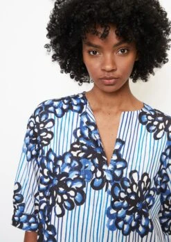 Marc O'Polo Print Beach Dress Made Of Crisp Cotton Voile -FashionLust Verkaufs-Shop 27296f9cb243be13685eeca56c158af9