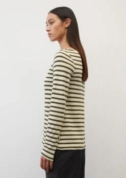 Marc O'Polo Striped Long Sleeve Top In A Loose Fit Made Of Heavy Jersey Fabric Composed Of Organic Cotton 16 Marc O'Polo Striped Long Sleeve Top In A Loose Fit Made Of Heavy Jersey Fabric Composed Of Organic Cotton -FashionLust Verkaufs-Shop 2872e67b7981bc3fbe047bb1d259d8fe