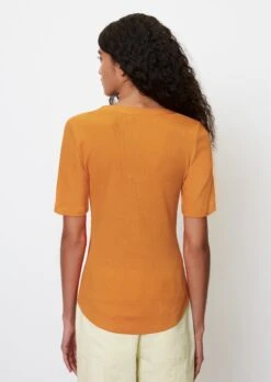 Marc O'Polo Ribbed Jersey T-shirt Made Of Organic Cotton -FashionLust Verkaufs-Shop 28a9d852ddd371586bf45acf0e6f2723
