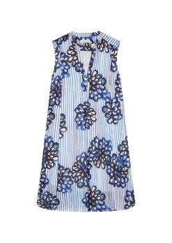 Marc O'Polo Sleeveless Mini Dress With A Floral Print Made Of Crisp Cotton Voile -FashionLust Verkaufs-Shop 2903383a9a09576b59755ee53bb432cb