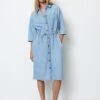 Marc O'Polo Denim Shirt Blouse Dress Relaxed In An Organic Cotton/lyocell Blend -FashionLust Verkaufs-Shop 2be143d1a91e6973ee750ff6f1043ea5
