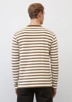 Marc O'Polo Striped Long Sleeve Top In A Regular Fit Made From Pure Organic Cotton -FashionLust Verkaufs-Shop 2cec5ef63edb641a92fa6acee8617fb5