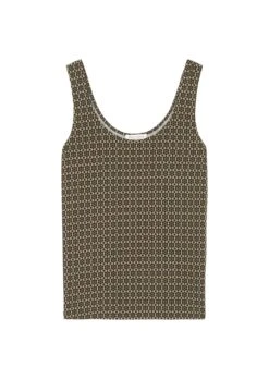 Marc O'Polo Patterned Sleeveless Top Made Of Stretch Viscose Jersey -FashionLust Verkaufs-Shop 2efeeb50e2680ea81f81c388115786d2
