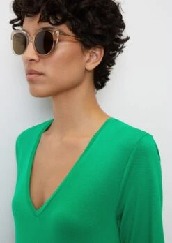 Marc O'Polo V-neck Jersey Dress Made Of Stretch Viscose Jersey -FashionLust Verkaufs-Shop 2f6ee8f75abc3cf719c5c670e14e5465