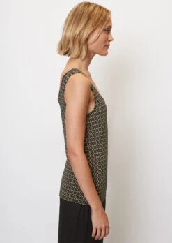 Marc O'Polo Patterned Sleeveless Top Made Of Stretch Viscose Jersey -FashionLust Verkaufs-Shop 309d907e7da4a24984c7bf2109696b7c