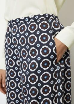 Marc O'Polo Printed Wide Leg Pants Made From Viscose Twill -FashionLust Verkaufs-Shop 30b9a563c8d2a50e0a13865c77e5e41f